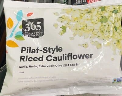 Pilaf-Style Riced Cauliflower