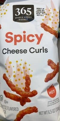 Hot Spicy Cheese Flavored Corn Snack Curls