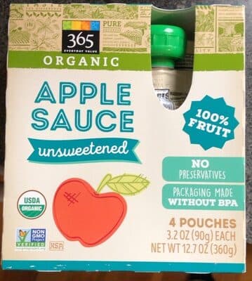 Unsweetened Organic Applesauce