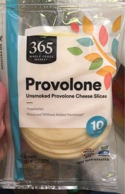 Unsmoked Provolone Cheese Slices