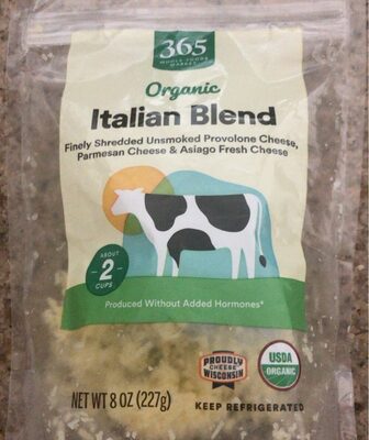 Italian Blend Finely Shredded Unsmoked Provolone Cheese, Parmesan Cheese & Asiago Fresh Cheese