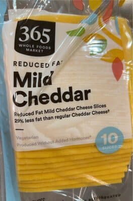Mild Cheddar Reduced Fat Cheese Slices