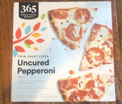 Uncured Pepperoni Topped with Uncured Pepperoni & Mozzarella Cheese Thin Crust Pizza