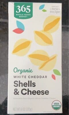 Organic White Cheddar Shells & Cheese