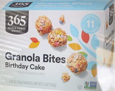 Birthday Cake Granola Bites
