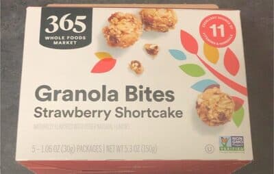 Strawberry Shortcake Granola Bites