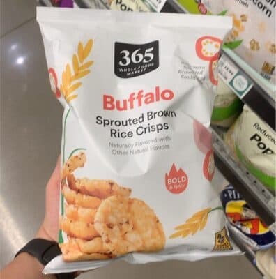 Buffalo Flavored Sprouted Brown Rice Crisps