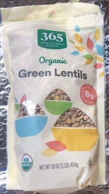 Organic Green Lentils
