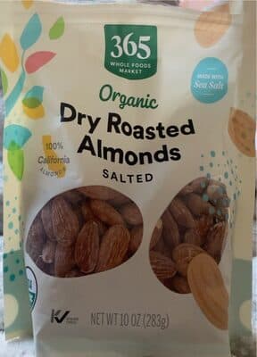 Salted Organic Dry Roasted Almonds