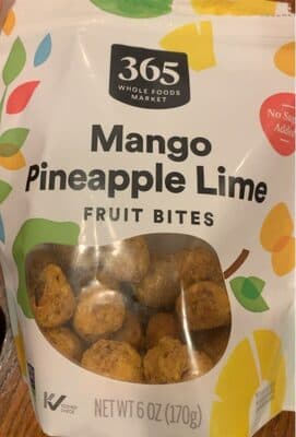 Mango Pineapple Lime Fruit Bites