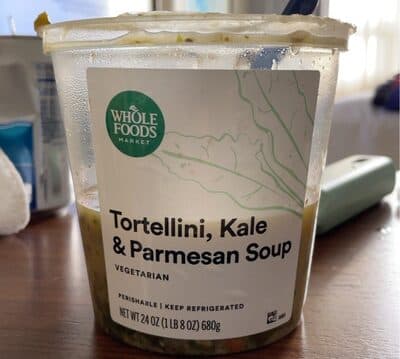 Tortellini, Kale & Parmesan Soup