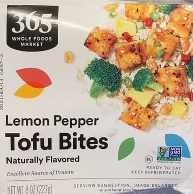 Lemon Pepper Flavored Tofu Bites