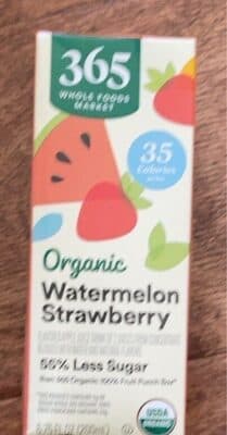 Juice organic watermelon strawberry