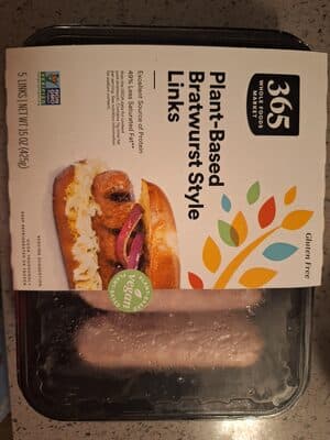 Plant-Based Bratwurst Link