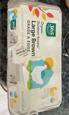 Organic Large Brown Grade A Eggs