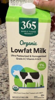 Organic Low Fat Milk