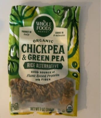 Chickpea & Green pea rice alternative