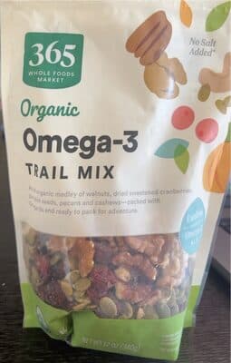 Organic omega - 3 trail mix