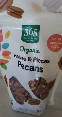Pecans organic halves and pieces