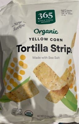 Organic Yellow Corn Tortilla Strips