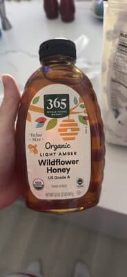 Organic Light Amber Wildflower Honey