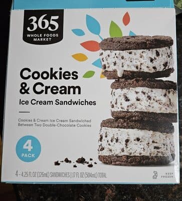 Cookies & Cream Ice Cream Sandwiches