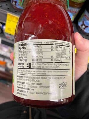 Organic Strawberry Fruit Spread