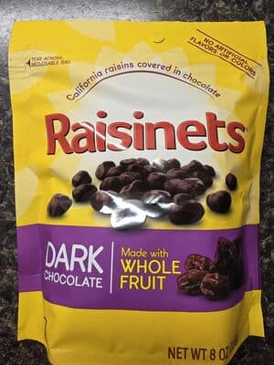 Dark Chocolate California Raisins Covered in Chocolate