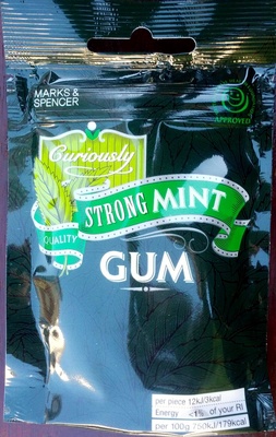 Curiously strong mint Gum