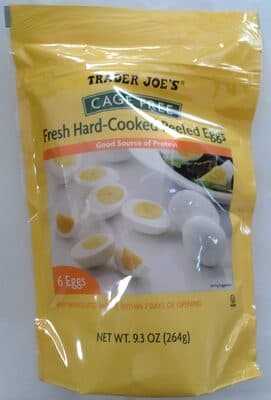 Trader joes cage free fresh hard cooked peeled eggs