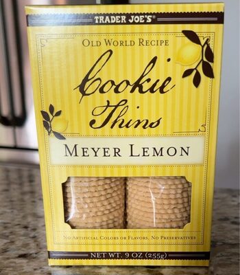 COOKIE THINS, MEYER LEMON