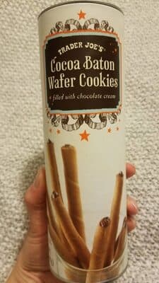 Cocoa Baton Wafer Cookies