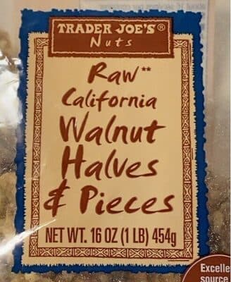 Raw California Walnut Halves & Pieces