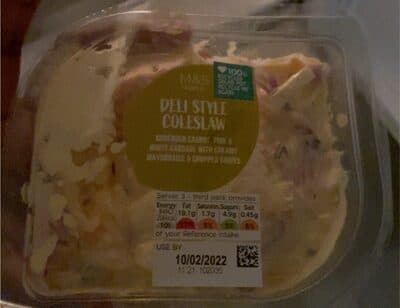 Deli Style Coleslaw