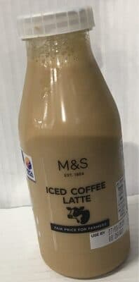 Iced coffee latte