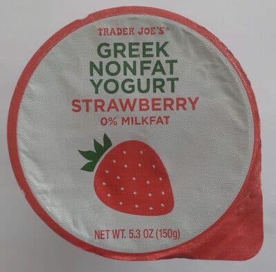 Greek non fat Yogurt Strawberry
