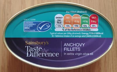 Anchovy Fillets in Extra Virgin Olive Oil