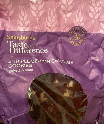 Triple Belgian Chocolate Cookies