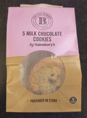 Milk chocolate chip cookies