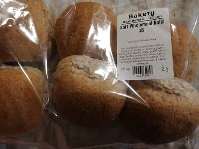 Sainsbury's Soft Wholemeal Rolls