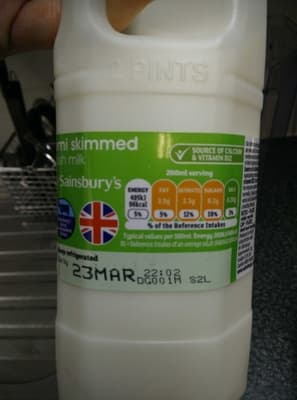 Semi Skimmed Milk