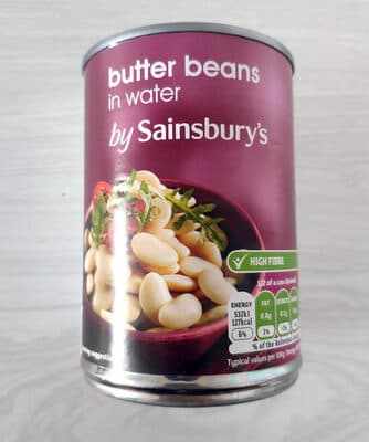 Butter beans in water