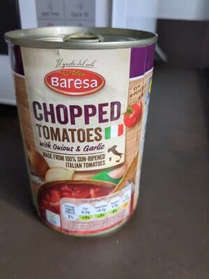 Chopped Tomatoes with Onions and Garlic