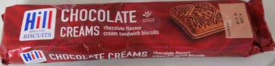 chocolate flavour cream sandwich biscuit