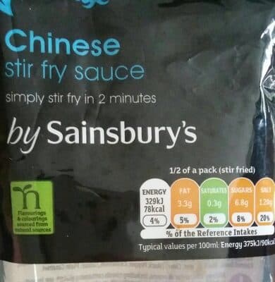 Chinese stir fry sauce