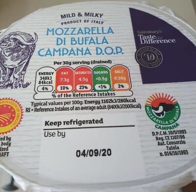 Taste the Difference Mozzarella di Bufala Campana D.O.P.