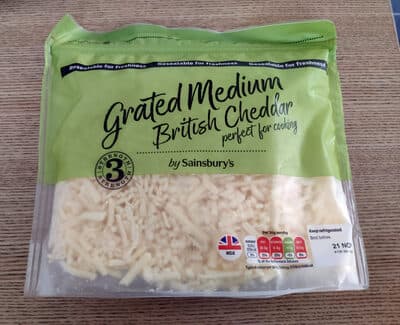 Grated Medium British Cheddar