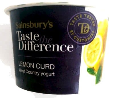 Lemon curd West Country Yogurt