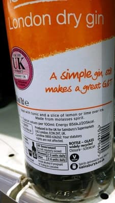 London dry gin