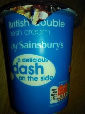 British double fresh cream